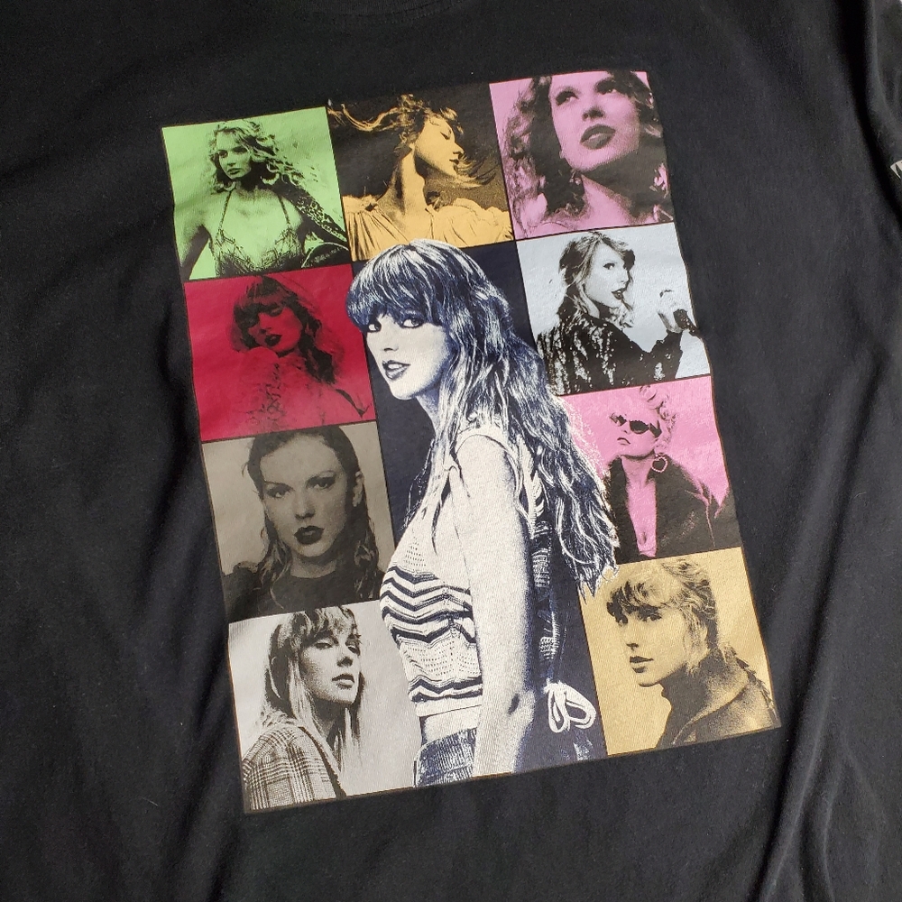 Taylor Swift Eras Tour Merch 2 Sided Graphic Tee.  Size SMALL